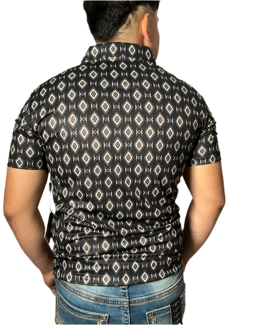 Montero MT36007 Black/Negra SS Mens Shirt (Camisa Caballero) Manga Corta