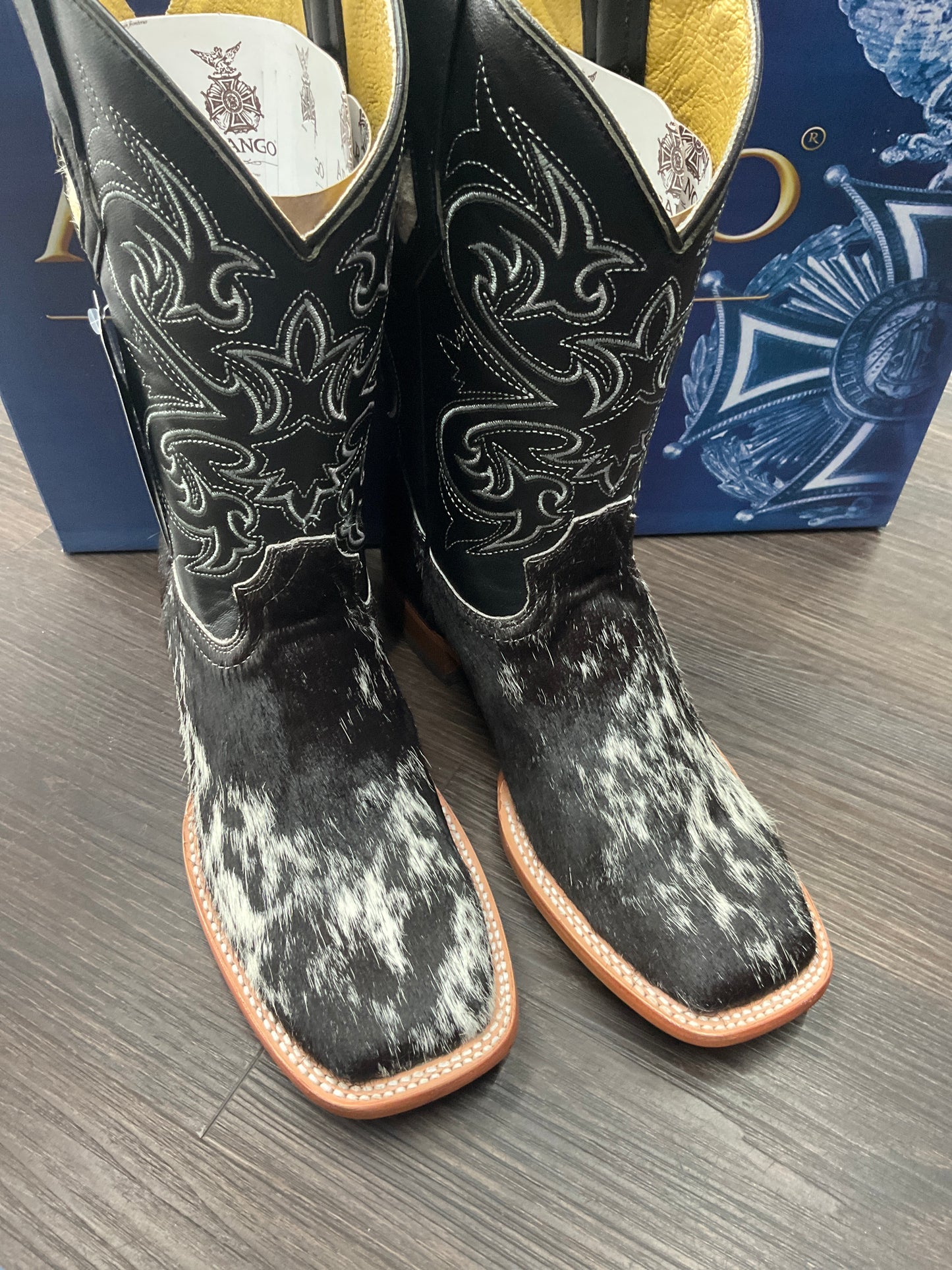 Arango cowhide men boots pro-rodeo