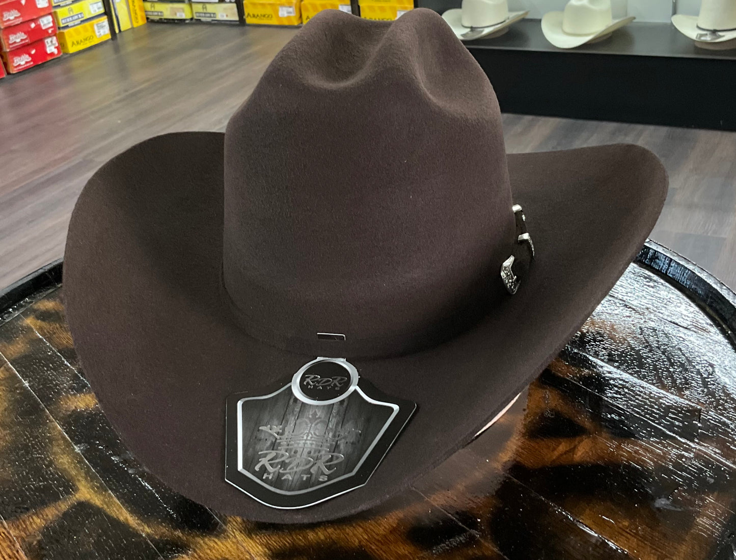 Texana RDR patrón chocolate  4XEP20 Brim 4”