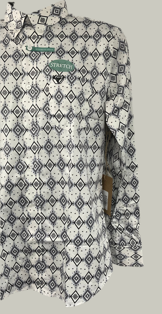 Platini Mens Shirt Modern Fir White CWL11061