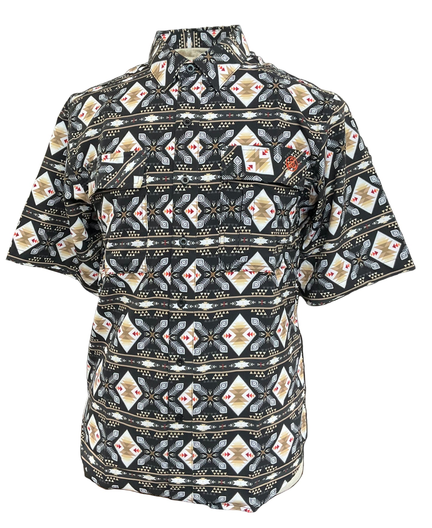 CueroLine Cool Tech Slim Fit Men Shirt Short Sleeve color:Black SKCL2023161