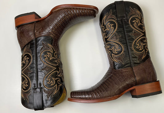 Lizárd/iguana Teju tabaco rodeo Arango Exotic Men Boot