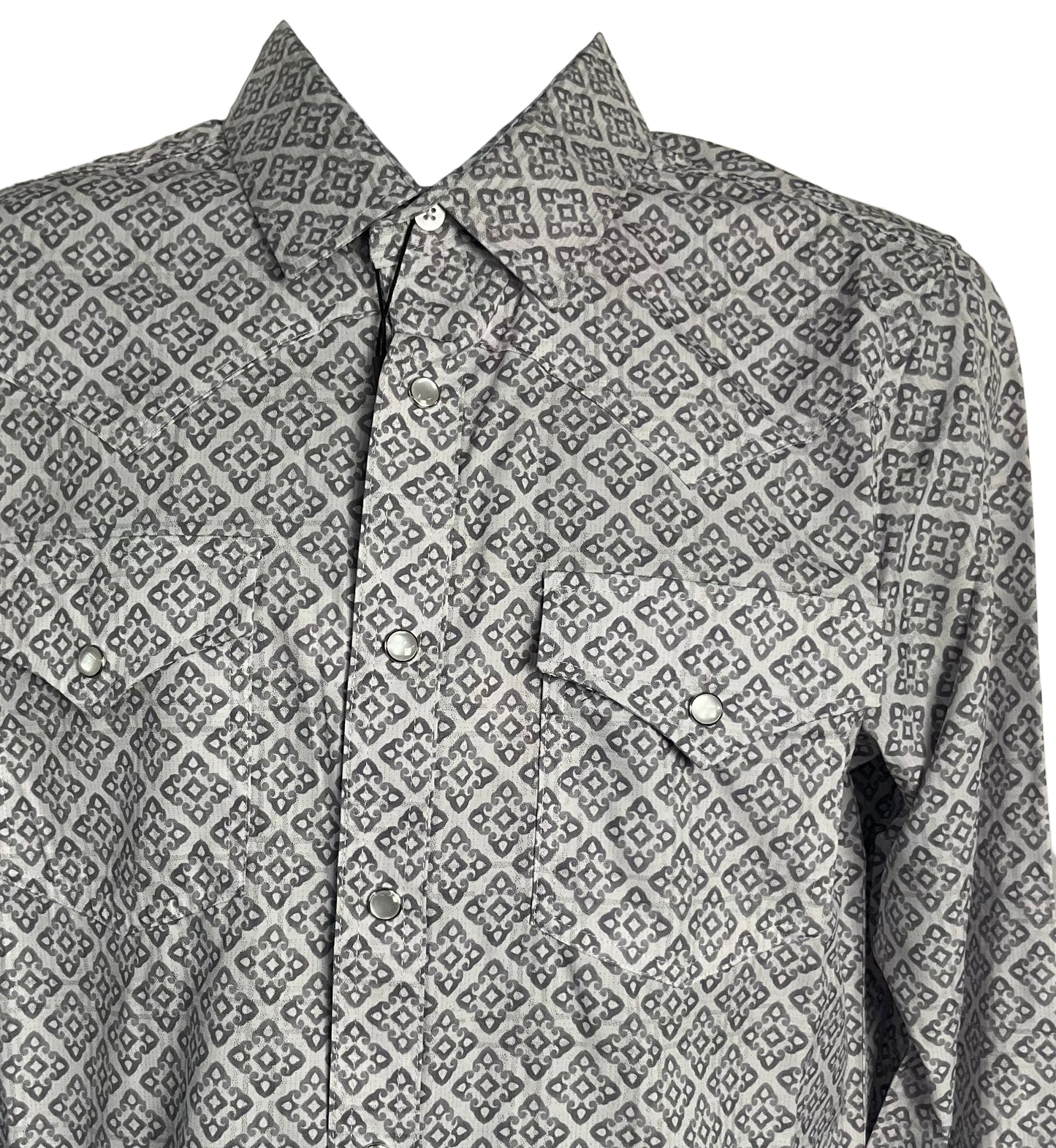 Montero MT4021 Mens Shirt Color:White/Grey