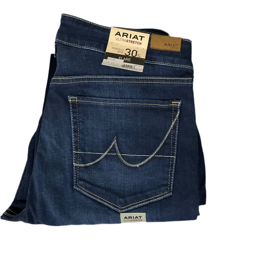 Ariat Ultra Stretch Flare Perfect Rise Regular and Short Woman Jeans Dark blue