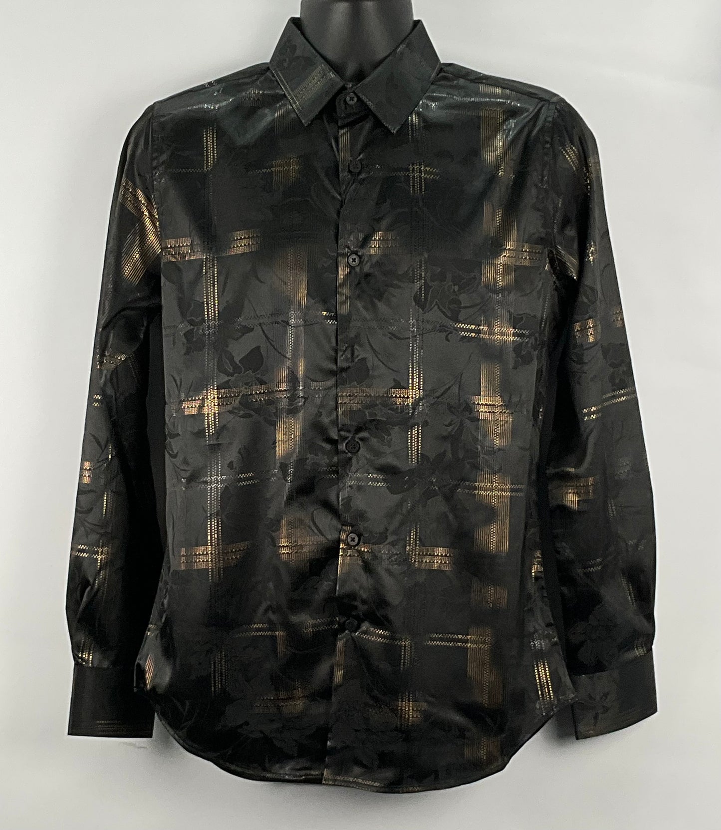 Montero Men Shirt MT4024 Black Long Sleeve Modern Fit
