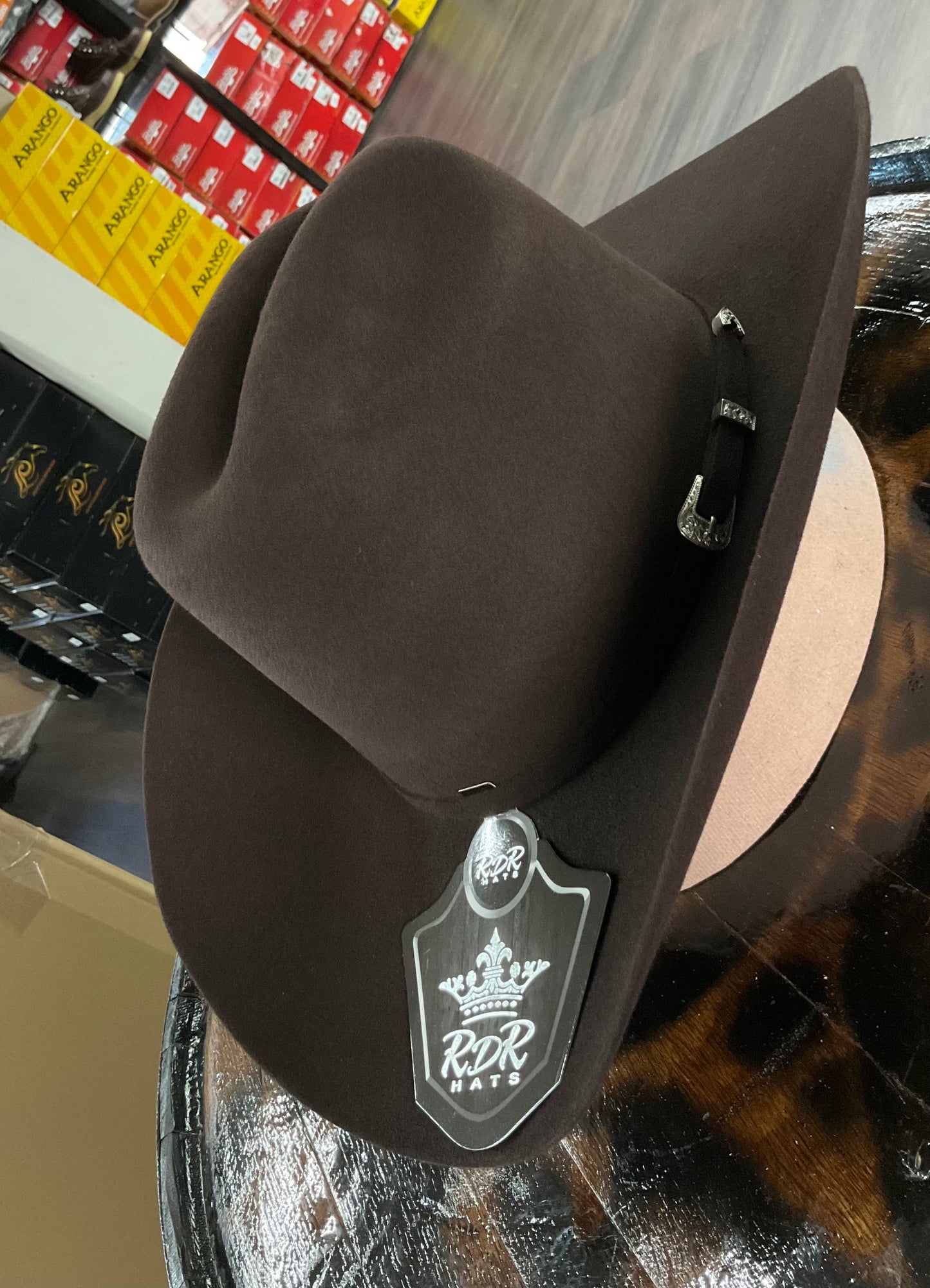 Texana RDR patrón chocolate  4XEP20 Brim 4”