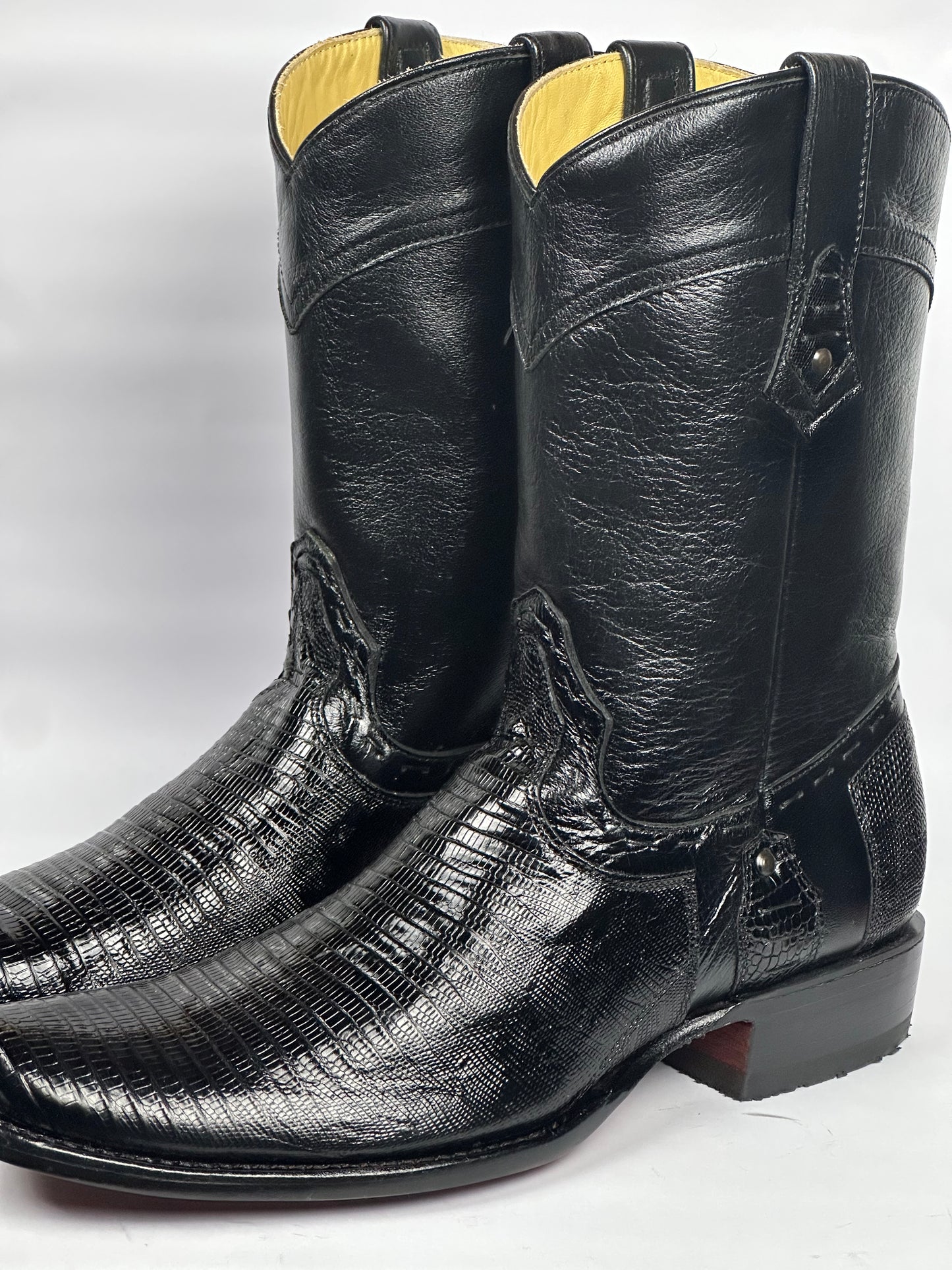 Arango Europea Lizard Black Exotic Men’s Boots