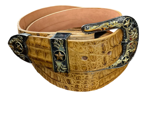 Alligator Exotic Tan Belt