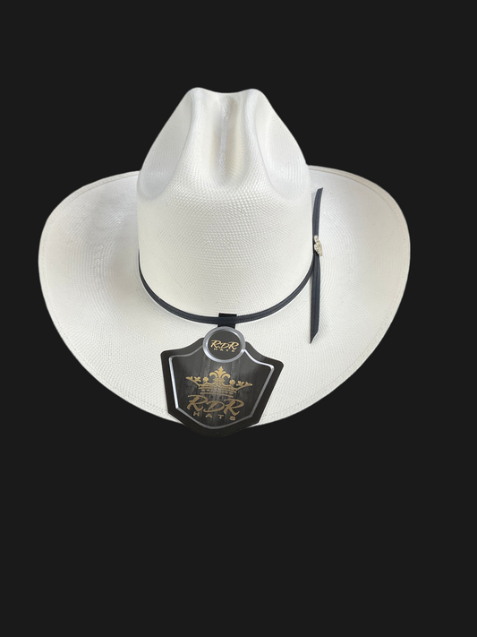 RDR HAT 50X S74 Brim 3 1/2”genuine shantung Panama natural ( sombrero 50x Ala 3 1/2”toquilla Liston Negra )