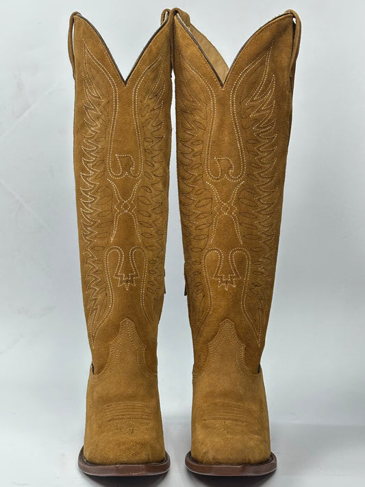 Monarca Celestina Maya Miel Suede Women’s Tall Western Boots