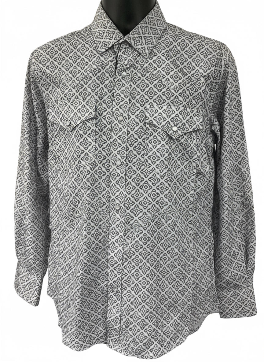 Montero MT4021 Mens Shirt Color:White/Grey