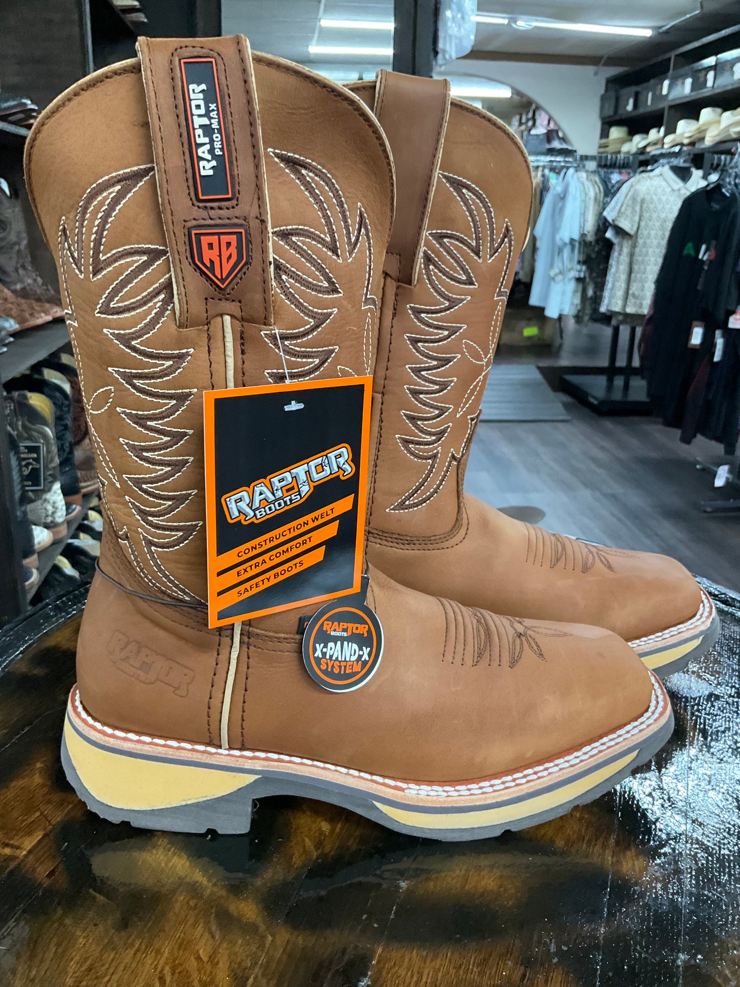Bota Raptor crazy horse raptor cafe No/steel toe