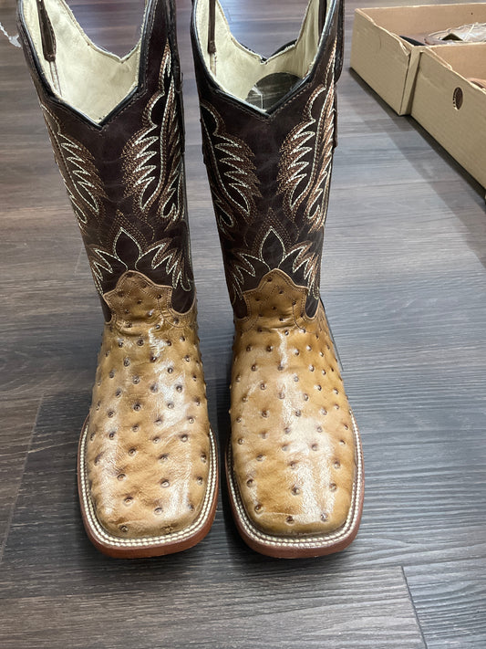 RDR men boots ostrich print orix pro-rodeo