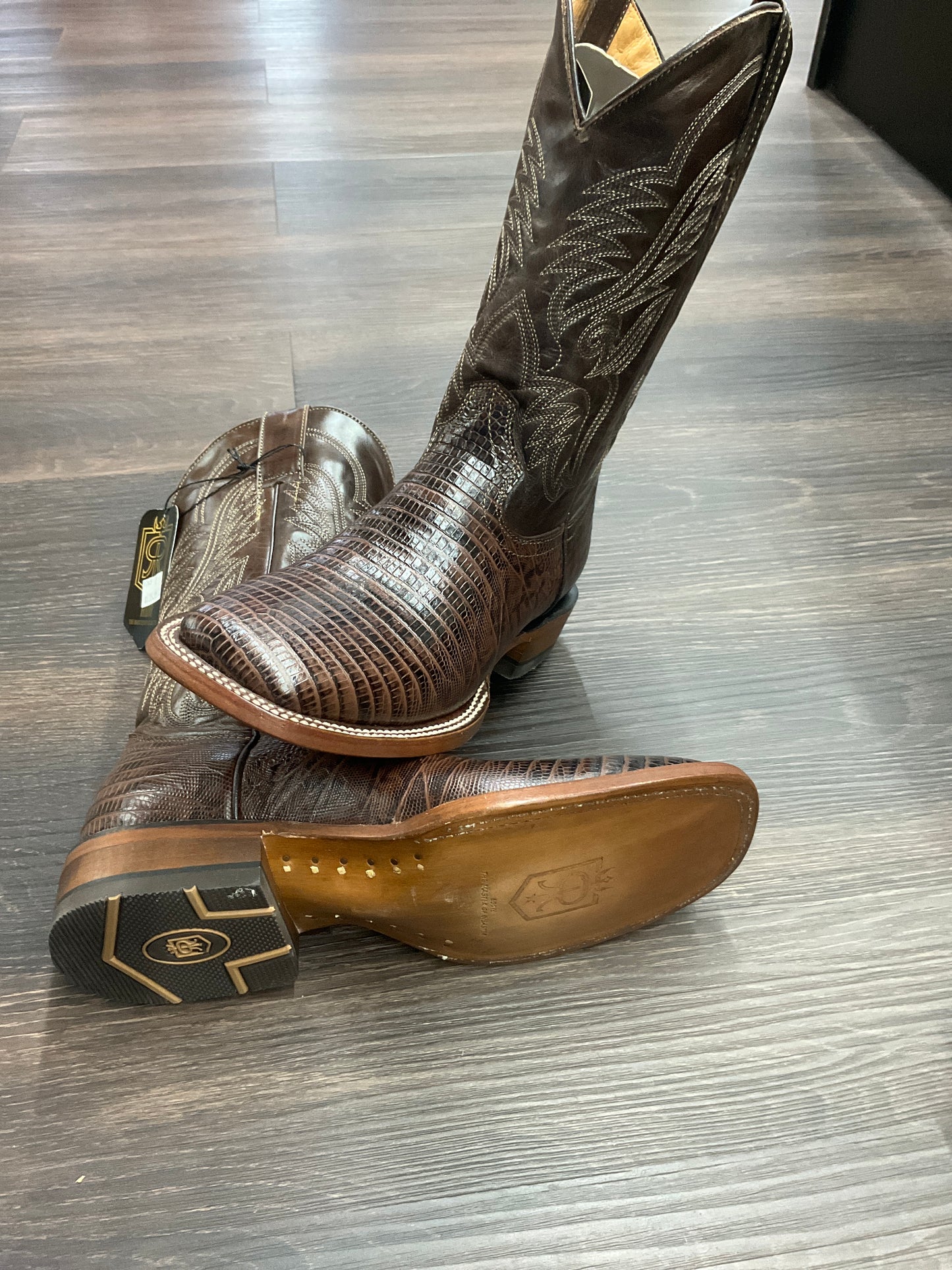 RDR boots lizard print pro-rodeo