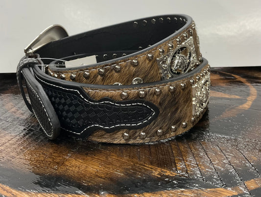 Western Cowhide Belt