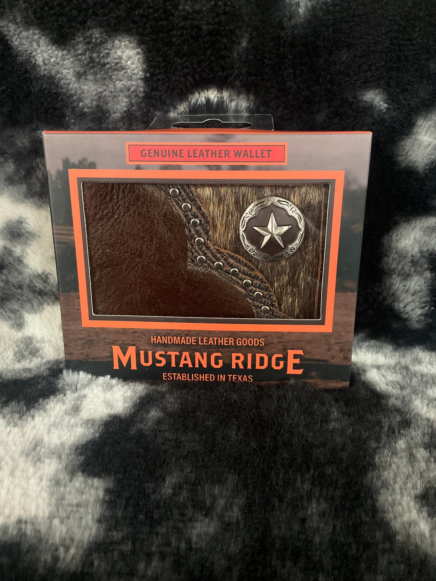 Mustang Ridge Men Wallet cowhide MRW228S