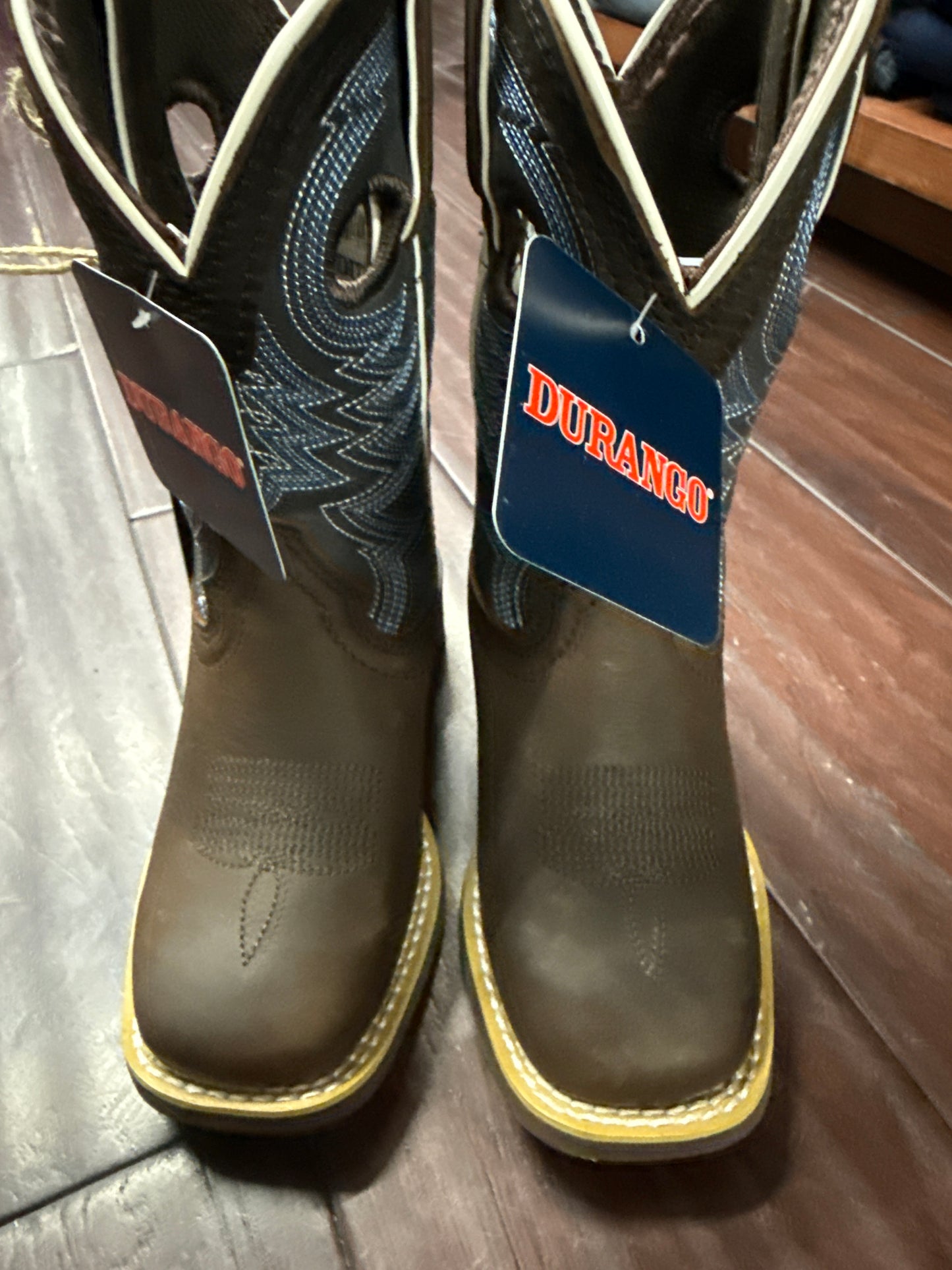 Durango kids boots DBT0218C dark brown/blue