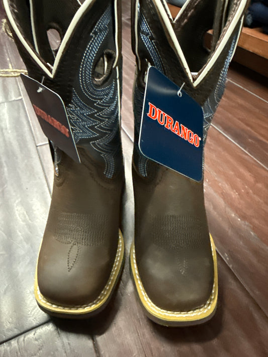 Durango kids boots DBT0218C dark brown/blue