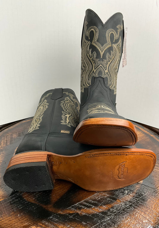 Bulldog Crazy Negro/Black Nicasio Semental Youth Boot