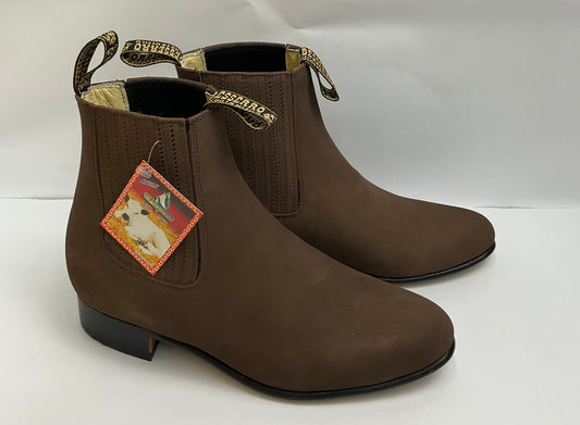 Botin Charro El Becerro Nobuck tabaco claro men boot