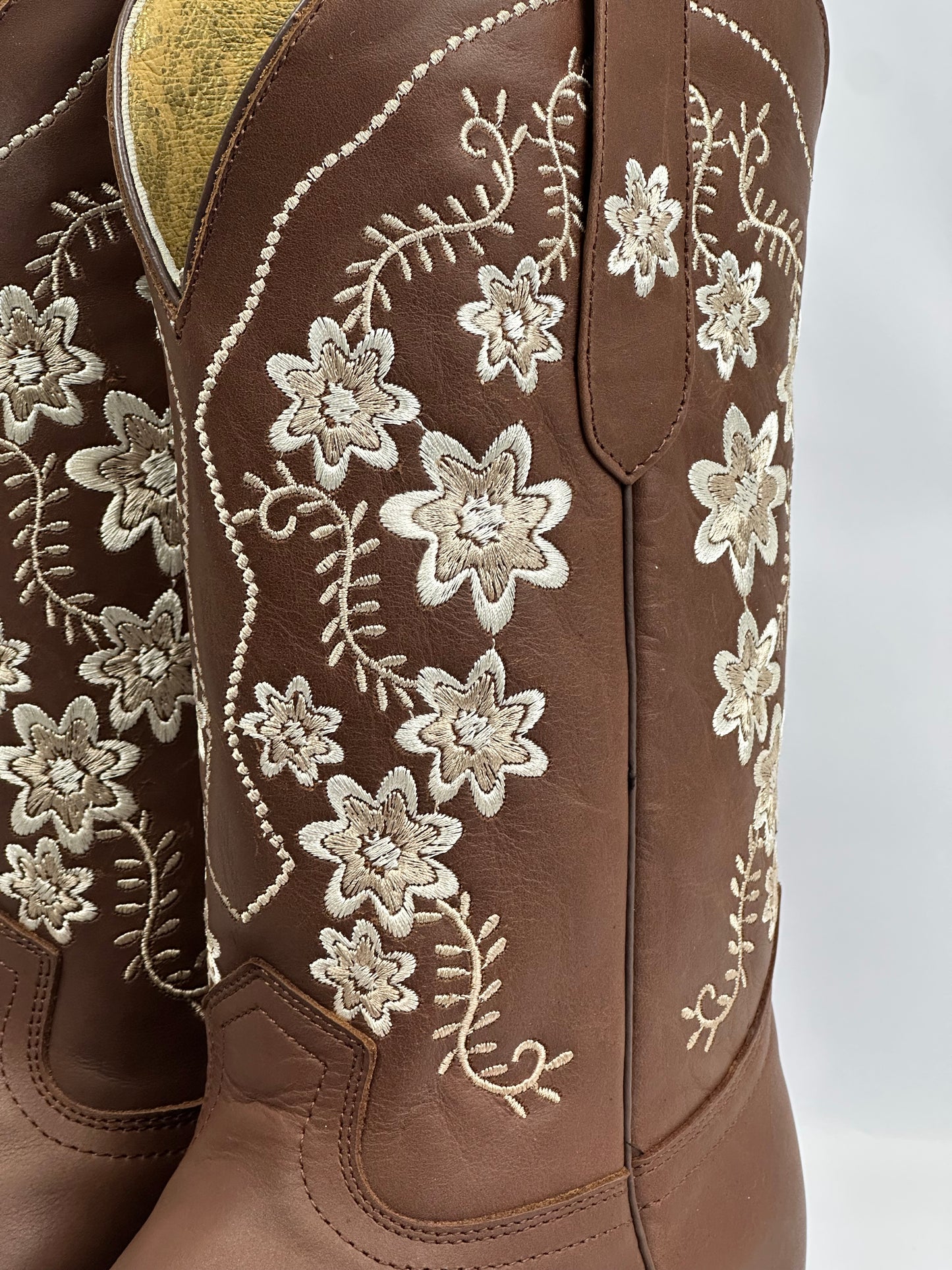 Star Flower Calafate Brown Women’s Western Boots