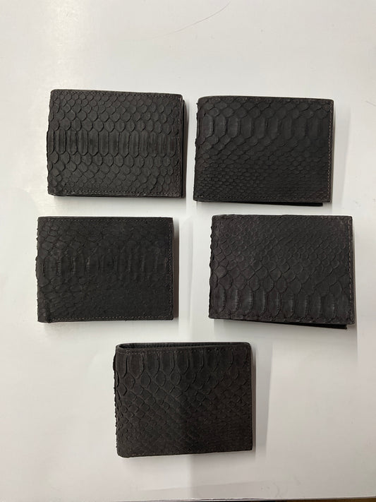 Wallet exotic Python brown matte