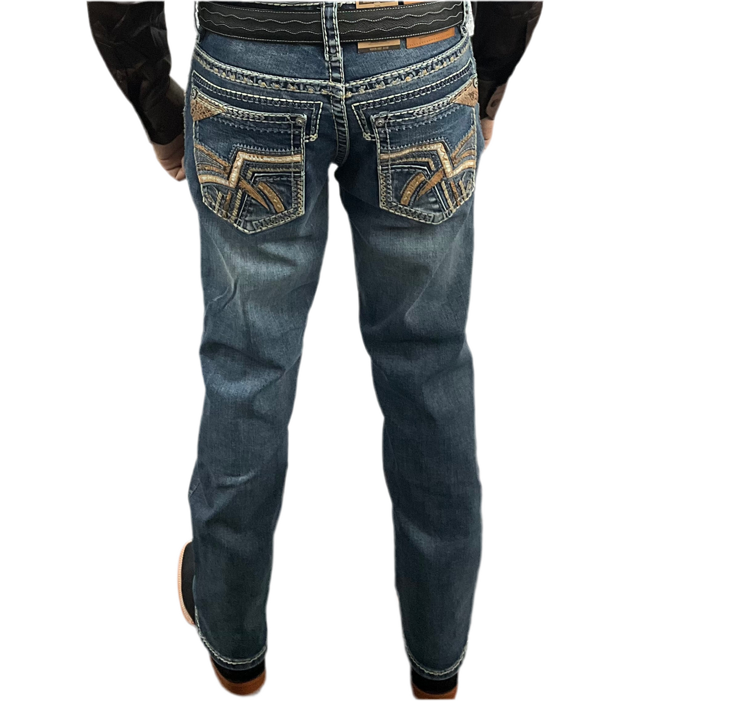 Montero Men Pants Embroidery/Pantalones Caballeros Bordados Light Blue/Azul Claro MT-4639
