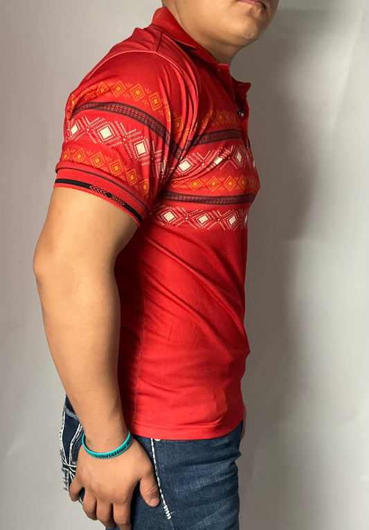 De Niko Red/Roja Mens Shirt (Camisa Caballero) Short Sleeve/Manga Corta