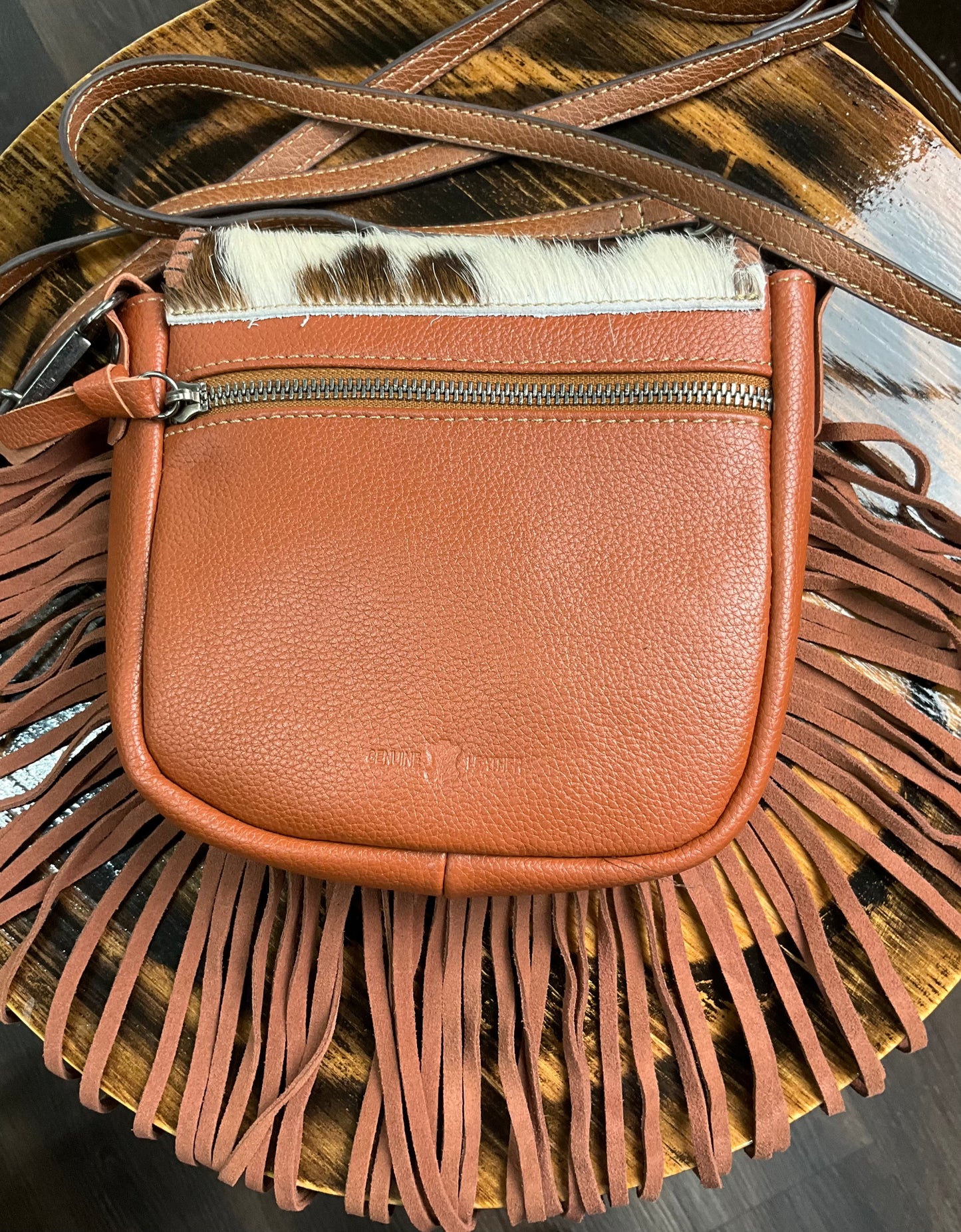Cowhide fringes purse ( cartera dama flecos y Pelo de vaca )
