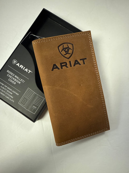 Ariat men Rodeo Wallet/Checkbook Cover ( cartera larga de hombre )