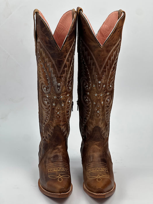 Monarca women boots tall Celestina Maya Miel