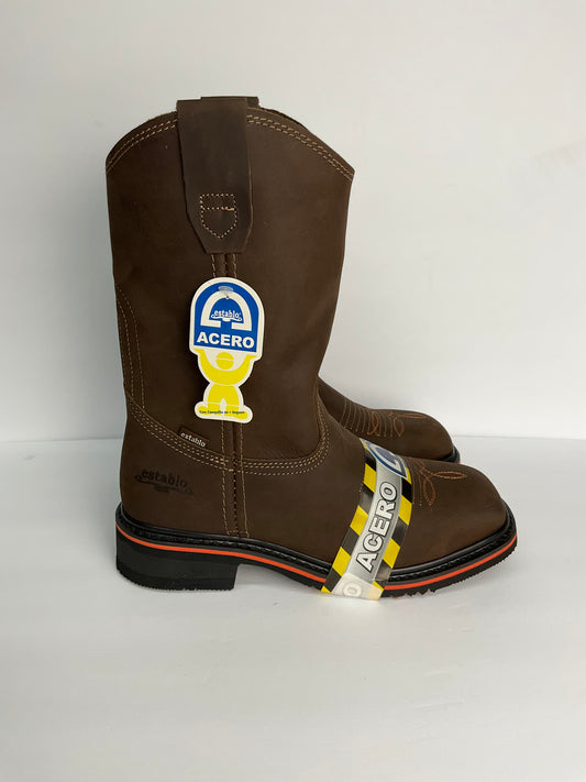 Establo 975 Tan Crazy Steel Toe (Casco de Acero )