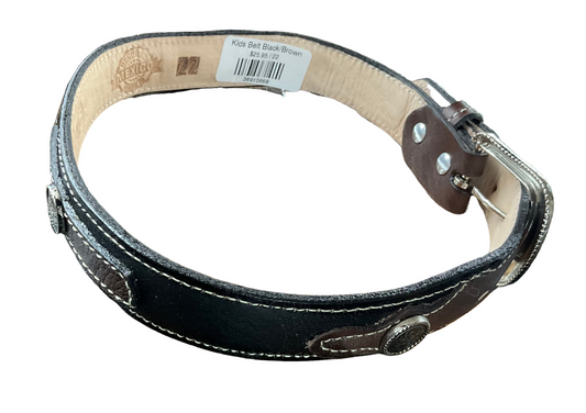 Kids Belt Black/Brown MC