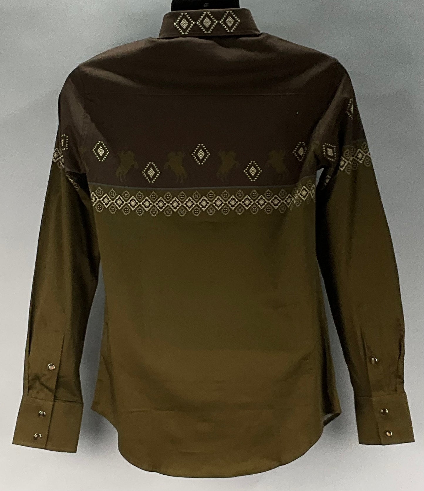 Platini Men Shirt AFL11333 Brown Long sleeve