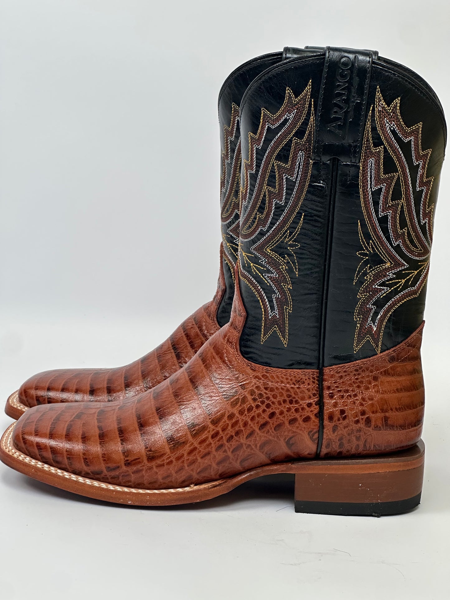 Arango Coco Belly Cognac Pro-Rodeo Imitation Men’s Boots
