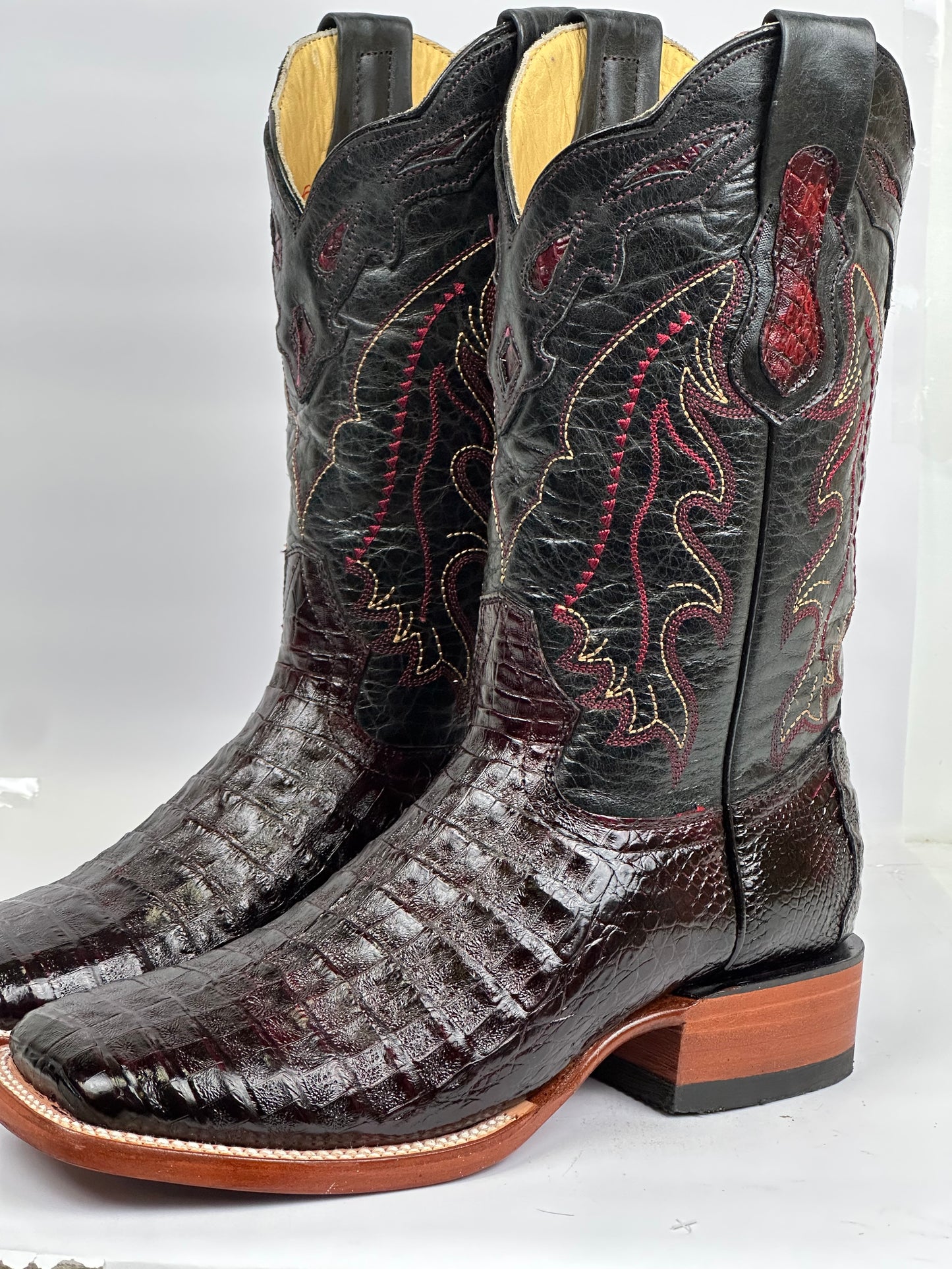 Coco Belly Black Cherry Exotic Arango Boots