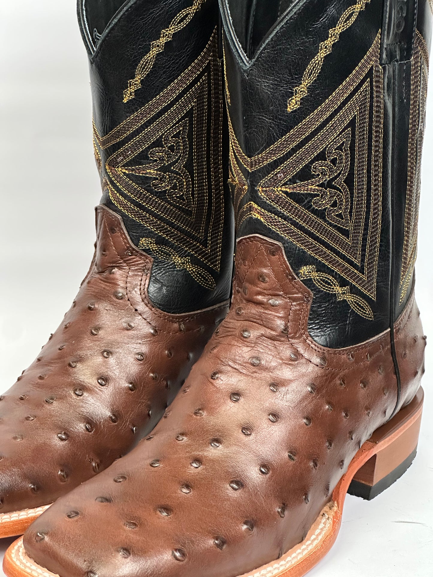Arango Ostrich Imitation Tabaco Men’s Pro-Rodeo Boots