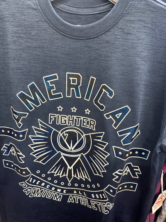 American Fighter Alderpoint SS Mens T Shirt Dark Blue/Azul Obscuro (Playera Caballero) Manga Corta