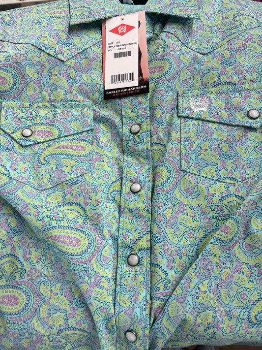 Cinch Turquoise LS Women Shirt (Camisa Mujer) MSW9201020 Mul