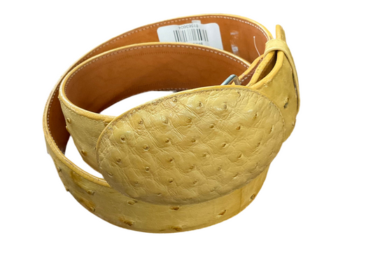 Exotic Ostrich Butter Belt
