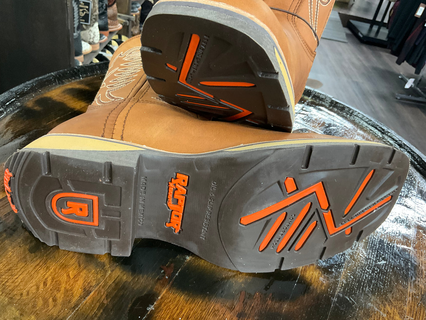 Bota Raptor crazy horse raptor cafe No/steel toe