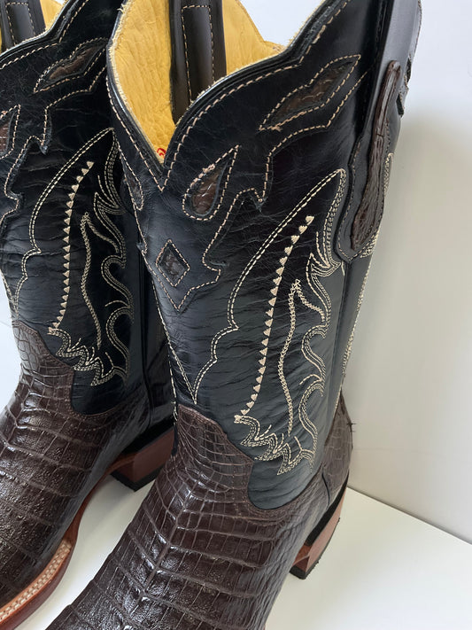 Alligator belly ( panza ) tabaco Arango exotic men boot pro-rodeo