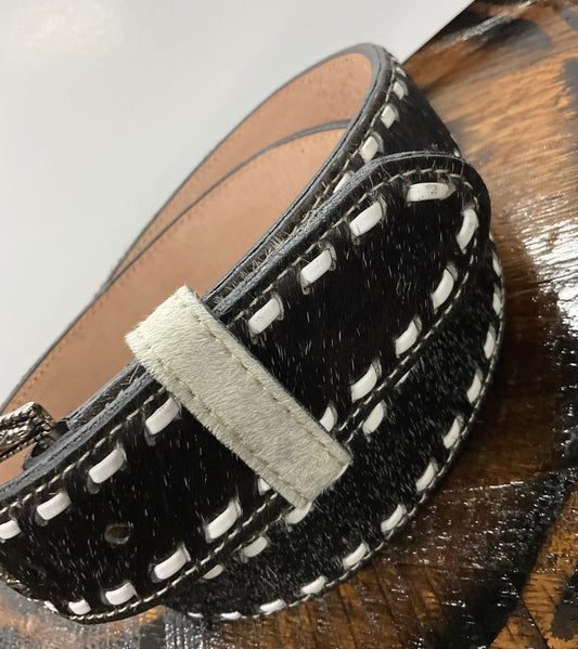 Black Cowhide Belt