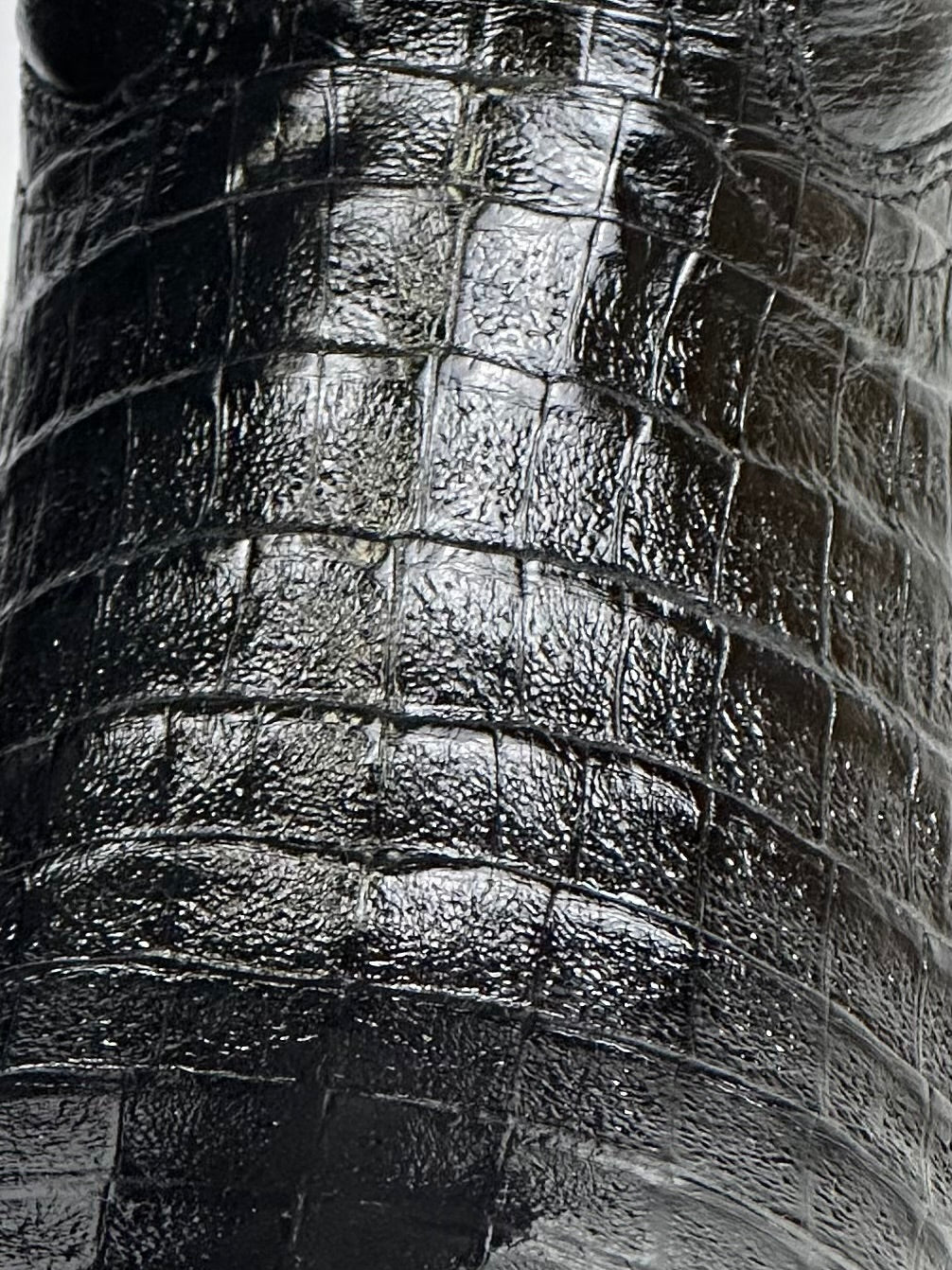 Arango Black Genuine Alligator Belly Exotic Men’s Boots