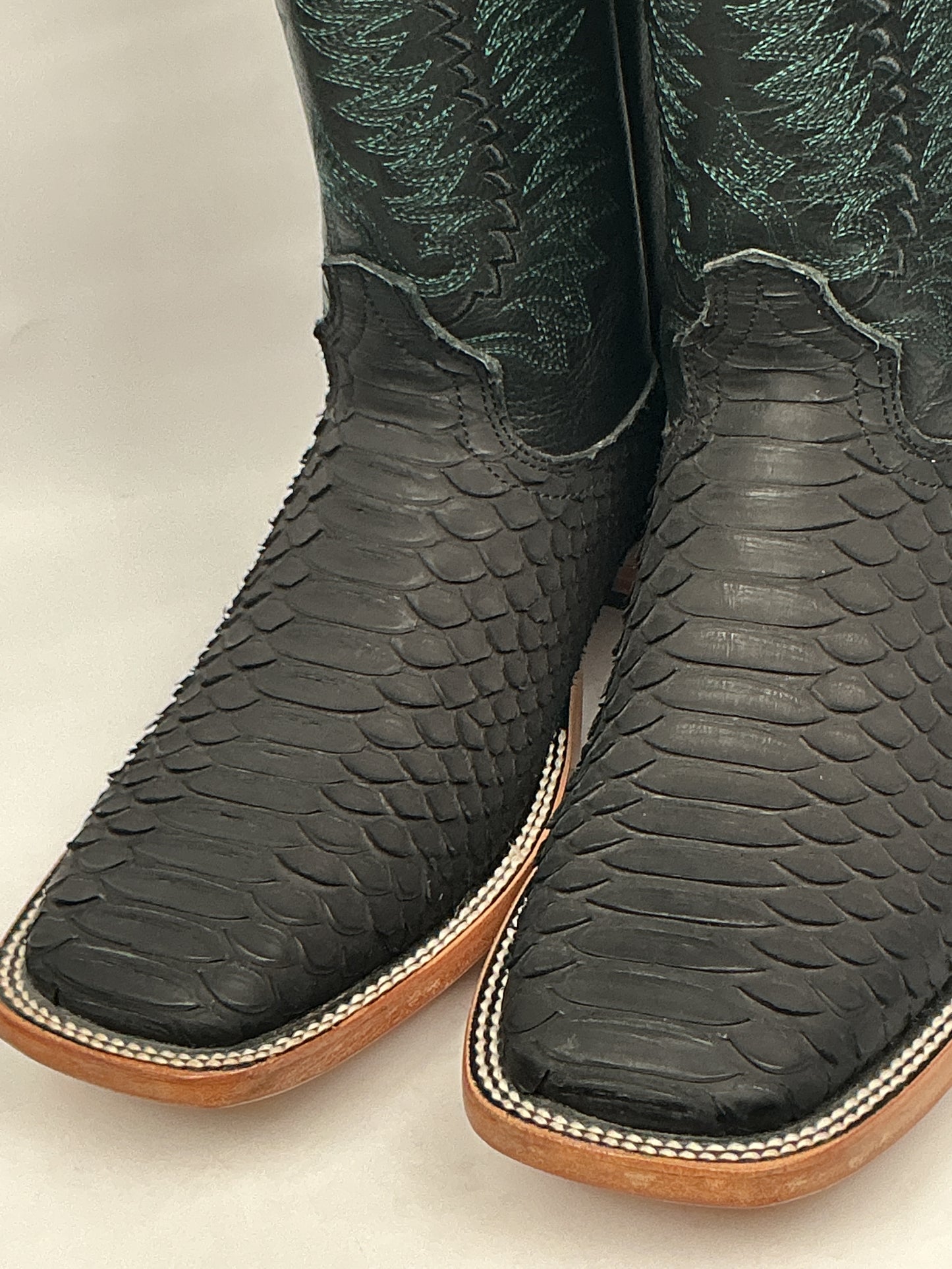 RDR Exotic Python Skin Black 070 Men’s Western Boots