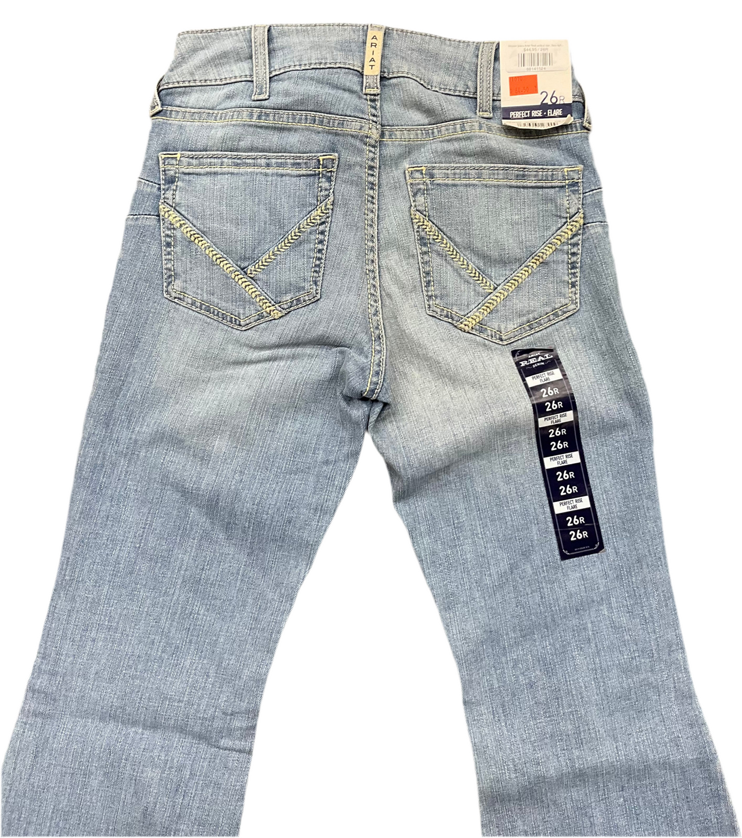 Women jeans Ariat Real perfect rise , flare light blue, Colorado
