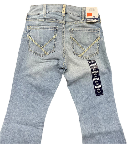 Women jeans Ariat Real perfect rise , flare light blue, Colorado