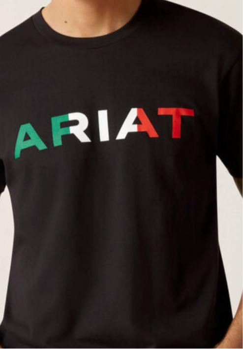 Ariat Viva Mexico SS Mens Shirt (Camisa Caballero) Manga Corta Black/Negra