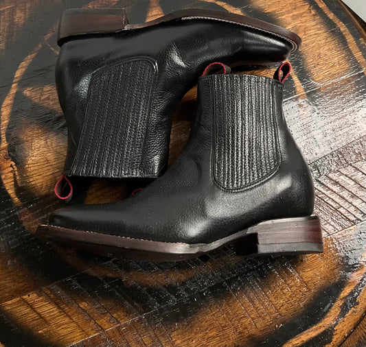 Herencia Boots Piel/Skin Floater Negro/Black Botin/Ankle Boot Kids/Niño B090