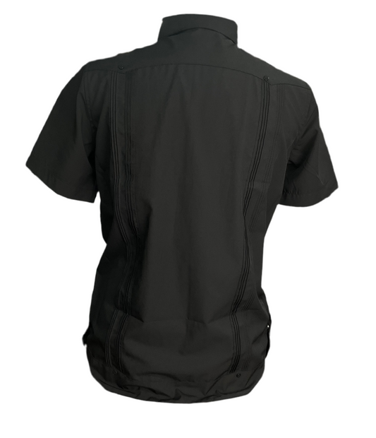 Platini Performance Black/Negra Stripes Mens Shirt (Camisa Caballero) Short Sleeve Manga Corta